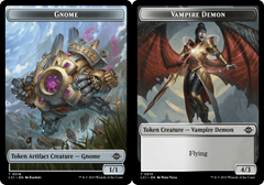 Gnome (0016) // Vampire Demon (0015) Double-Sided Token - Foil